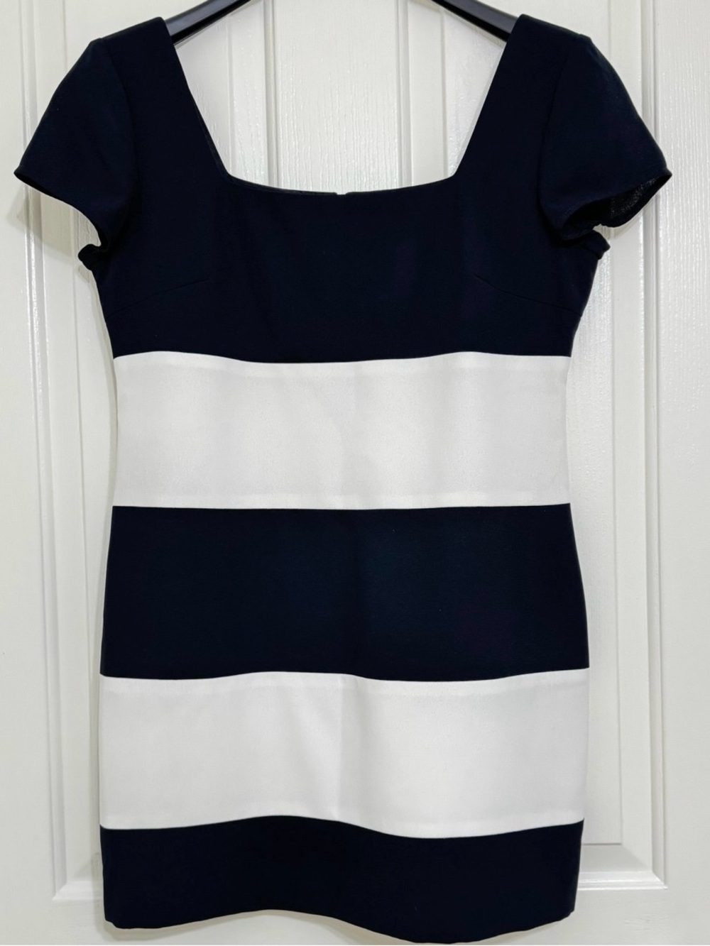 Laundry by Shelli Segal Striped Short Sleeve Dress